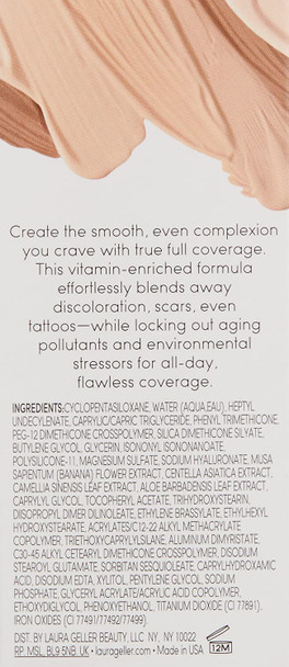 LAURA GELLER NEW YORK Cover Lock Cream Foundation, Sand