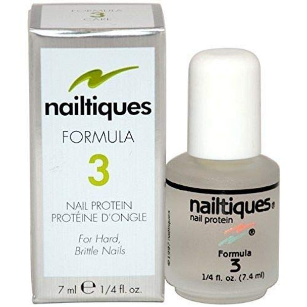 Nailtiques Nail Protein Formula 3 Treatment ( For Naturally Hard, Dry Nails ) 7.4ml/0.24oz by Nailtiques