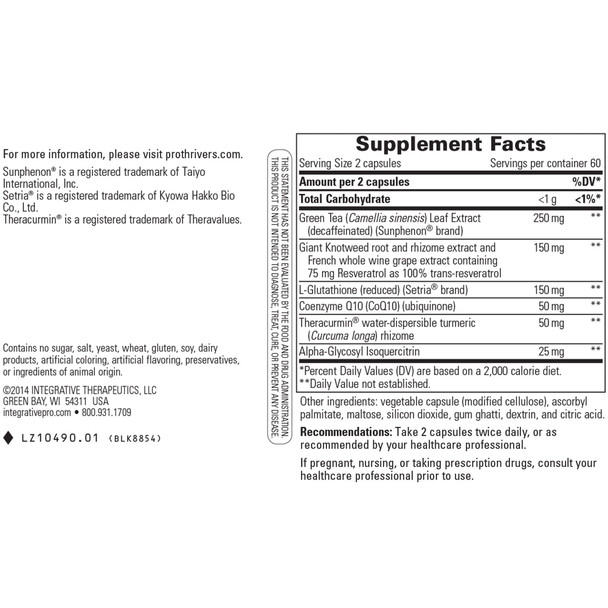 PROTHRIVERS™ WELLNESS FLAVONOID COMPLEX 120 Caps - INTEGRATIVE THERAPEUTICS