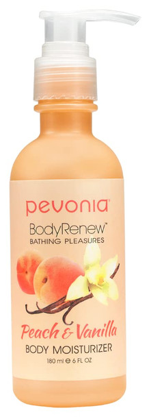 Pevonia BodyRenew Body Moisturizer, Peach & Vanilla, 6 Fl Oz