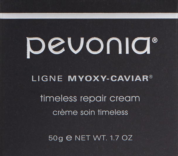 Pevonia Timeless Repair Cream - De-Aging Skin Cream for Face and Neck - Moisturizing Repair Lotion for Dehydrated Skin - Plant-Based & Caviar Facial Cream for Wrinkle Reduction - 1.7 Oz Container