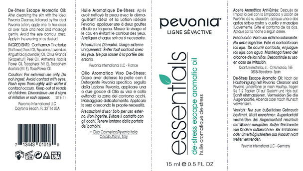 PEVONIA De-Stress Escape Aromatic Oil, 0.5 fl. oz.