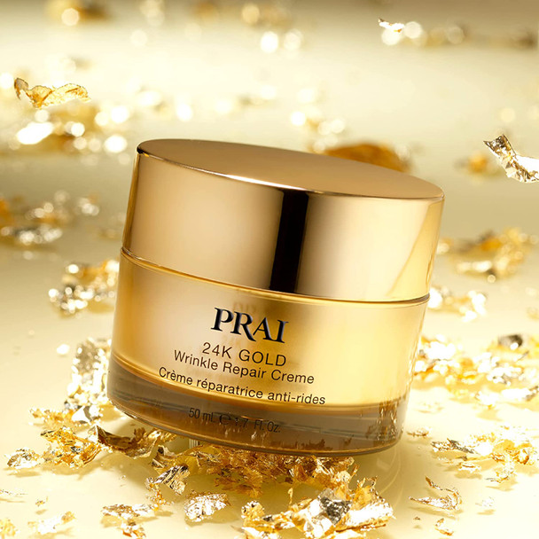 PRAI Beauty 24K Gold Wrinkle Repair Creme - Anti-Aging & Anti-Wrinkle Creme - 1.7 Oz