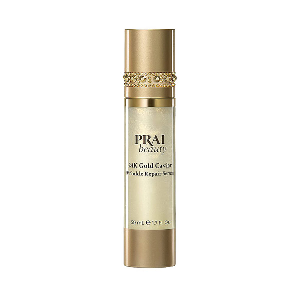 PRAI Beauty 24K Gold Caviar Wrinkle Repair Serum - Anti-Aging & Anti-Wrinkle Serum - 1.7 Oz