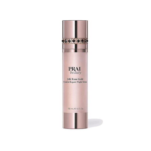 PRAI Beauty 24K Rose Gold Wrinkle Repair Night Serum - Anti-Aging & Anti-Wrinkle Serum - 4 Fl Oz