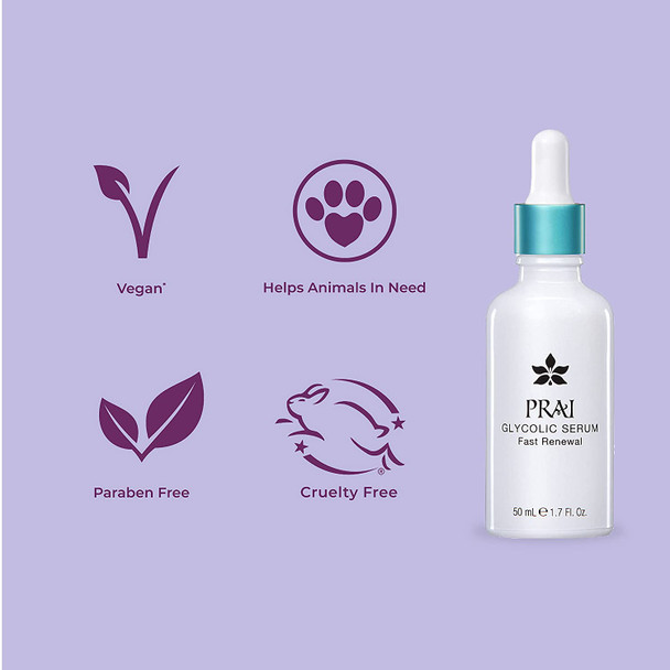 PRAI Beauty Glycolic Serum - Anti-Aging & Repairing - 1.7 Oz