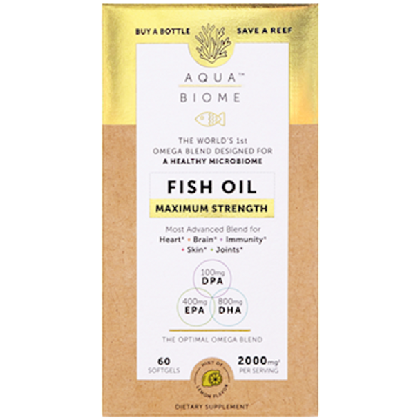 Aqua Biome - Aqua Biome Fish Oil Max Str 60 Softgels