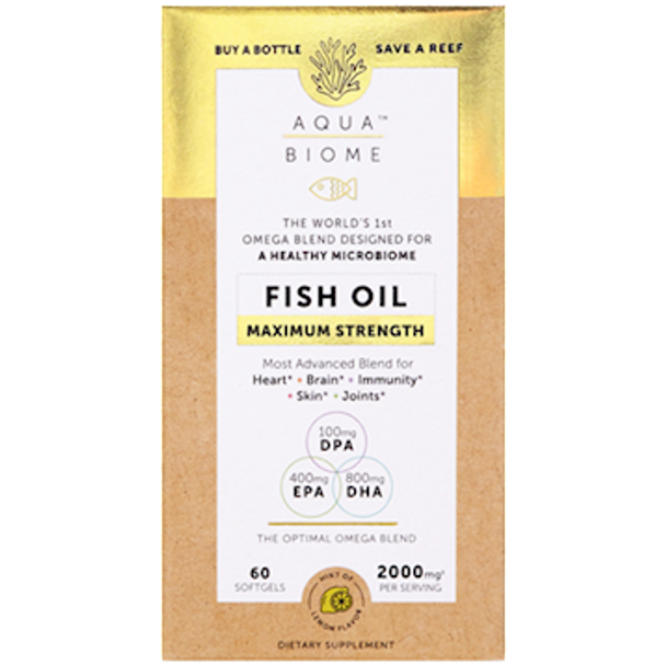 Aqua Biome - Aqua Biome Fish Oil Max Str 60 Softgels