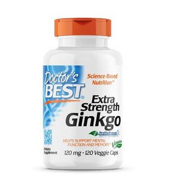 Doctors Best Extra Strength Ginkgo 120Mg, 120 Veg Caps