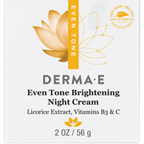 DermaE Natural Bodycare - Radiance Brightening Night Cream 2 oz