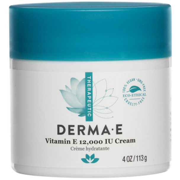 DermaE Natural Bodycare - Vitamin E 12,000 IU Creme 4 oz