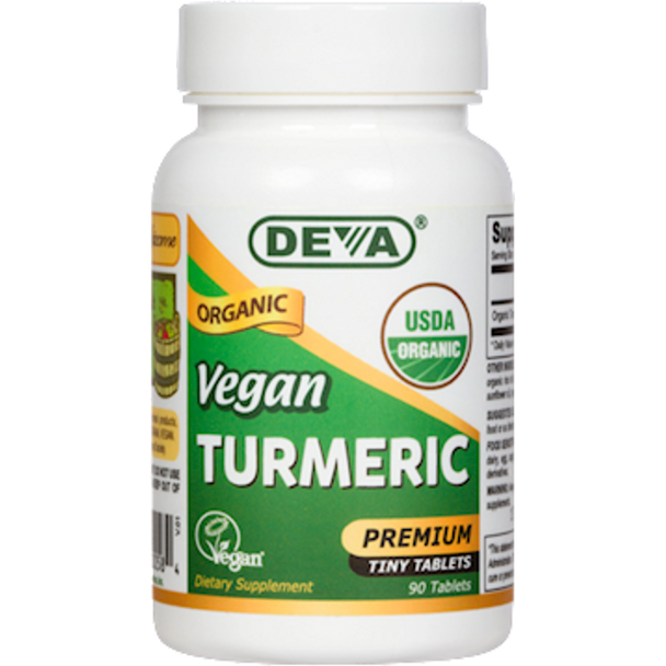 Deva Nutrition LLC - Vegan Turmeric Organic 90 Tablets
