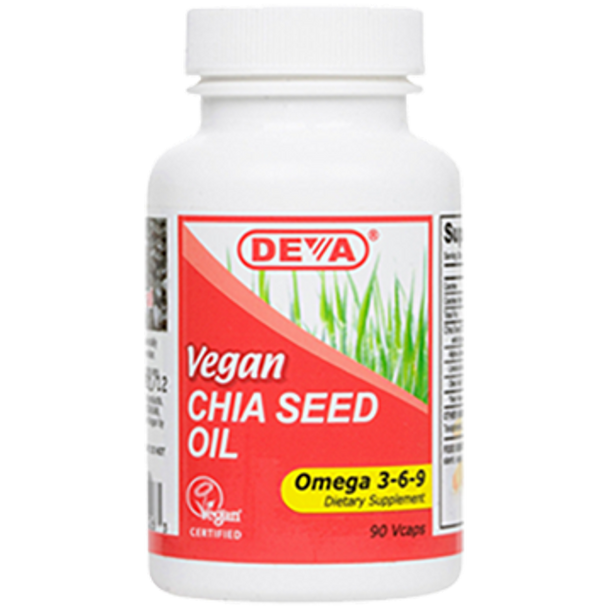 Deva Nutrition Llc - Vegan Chia Seed Oil 90 Veggie Capsules