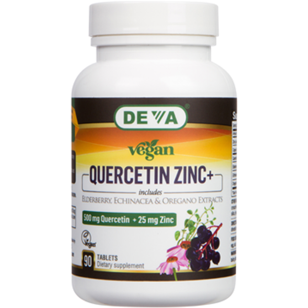Deva Nutrition LLC - Vegan Quercetin Zinc+ 90 tab