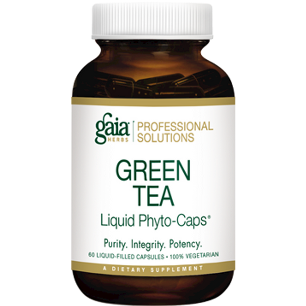 Gaia Herbs (Professional Solutions) - Green Tea 60 Liquid Veggie Capsules