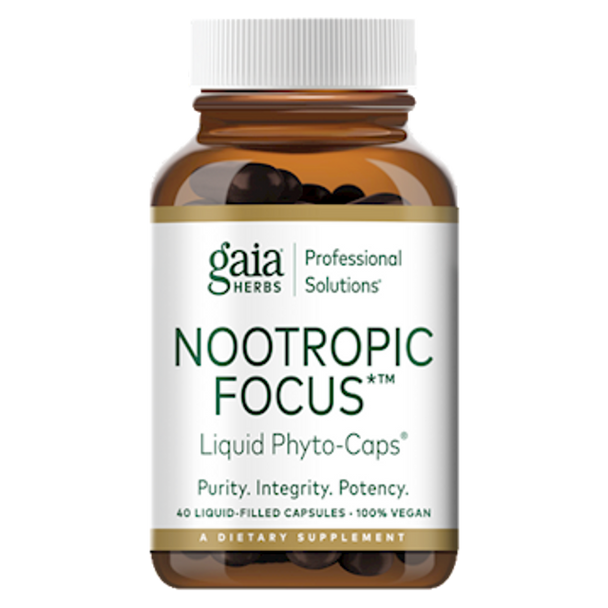 Gaia Herbs (Professional Solutions) - Nootropic Focus 40 Liquid Veggie Capsules