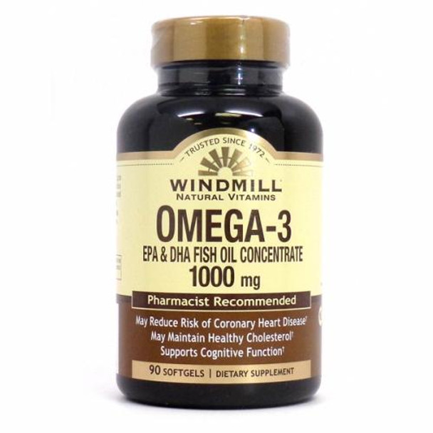 Omega 3 Epa & Dha 90 Softgels By Windmill Health Products