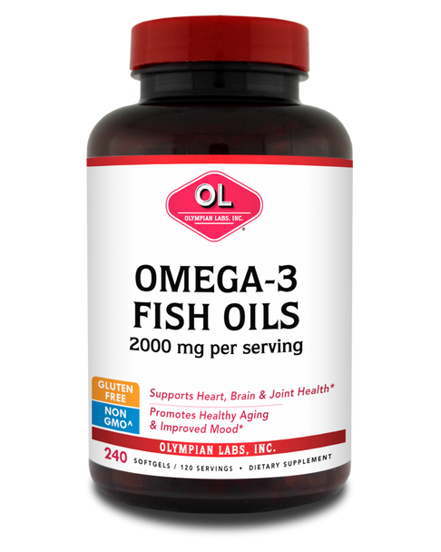 Olympian Labs Omega 3 Fish Oils – 2000Mg Per Serving – 240 Softgels