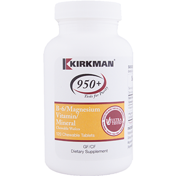 Kirkman Labs - B-6 with Magnesium 120 Chewables Wafers