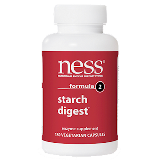 Ness Enzymes - Starch Digest formula 180 Veggie Capsules