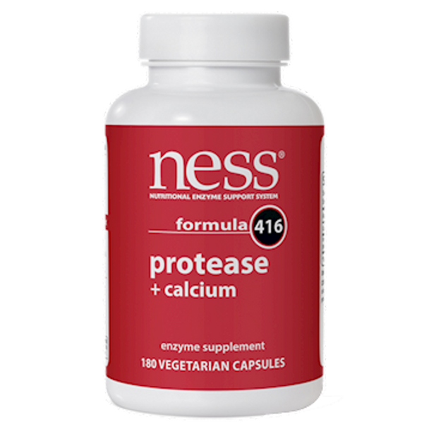 Ness Enzymes - Protease + Calcium formula 416 180 Veggie Capsules