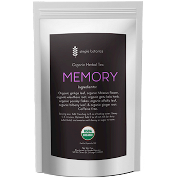 Simple Botanics - Memory Tea Organic 30 Tea Bags