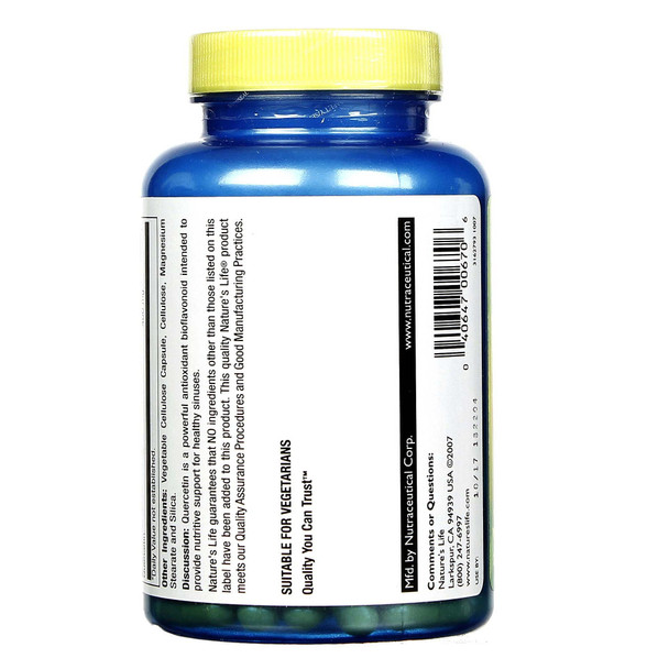 Nature's Life, Quercetin, 400 mg, 100 Vegetarian Capsules