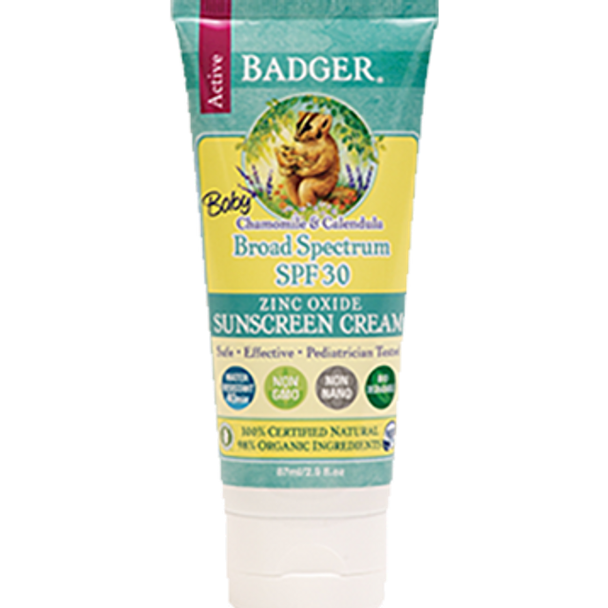 W.S. Badger Company - SPF30 Baby Sunscreen Cream 2.9 oz