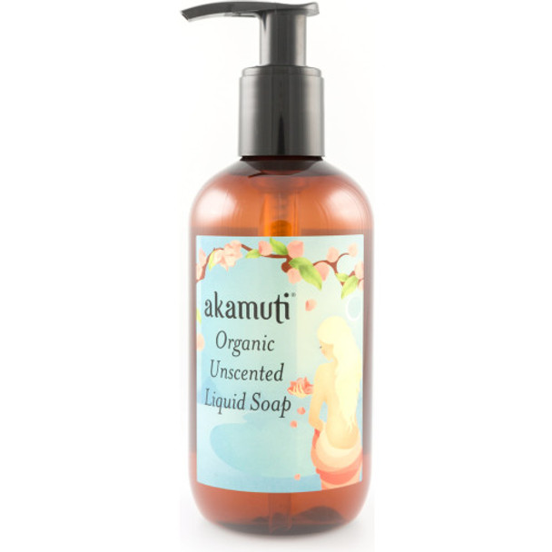 Akamuti Organic Unscented Liquid Soap Suitable as Hand, Body & Hair Wash!