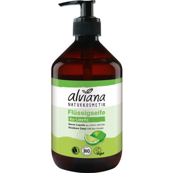 alviana Naturkosmetik Organic Lime Liquid Soap For optimum cleansing action