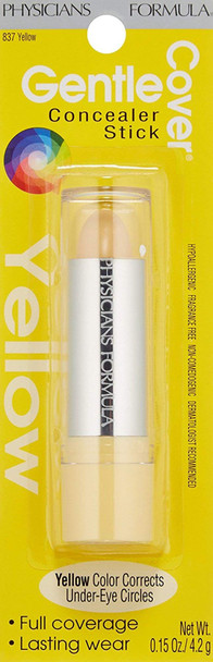 Physicians Formula Gentle Cover Concealer Stick, Yellow, 0.15 Ounce