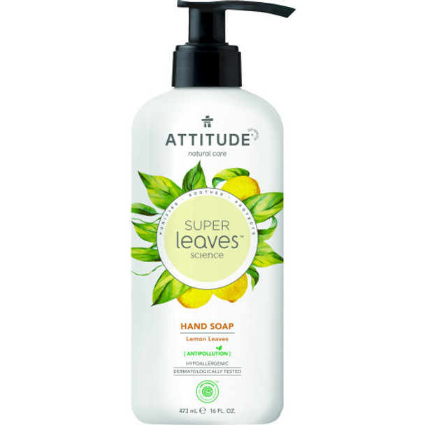 Attitude Super Leaves Lemon Hand Soap Gentle cleanser that protects the skin against free radicals