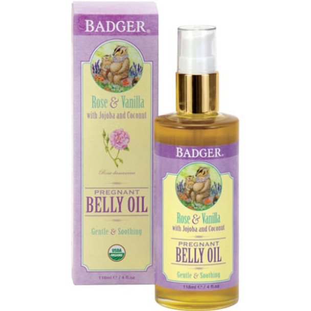 Badger Balm Mom Care Belly Oil Luxurious skincare for a growing tummy