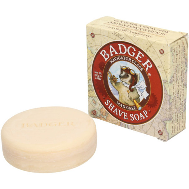 Badger Balm Shave Soap Rich & pleasant foam Badger Balm Shave Soap Rich & pleasant foam