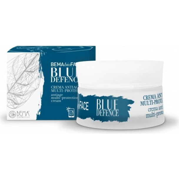 BEMA COSMETICI BLUE DEFENCE Anti-Aging Multi-Protection Cream Shields the skin using an innovative Visiblue-Screen complex