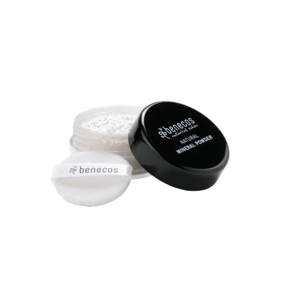 benecos Natural Mineral Powder Translucent Mattifies the complexion & sets your make-up