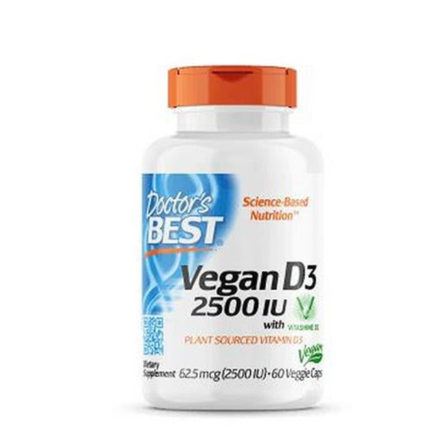 Docto'Rs Best Vegan D3 2500 Iu 60 Veggie Caps