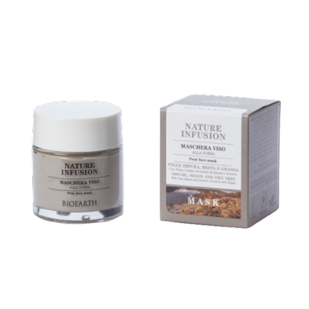 Bioearth NATURE INFUSION Peat Face Mask Clarifies the skin & improves texture