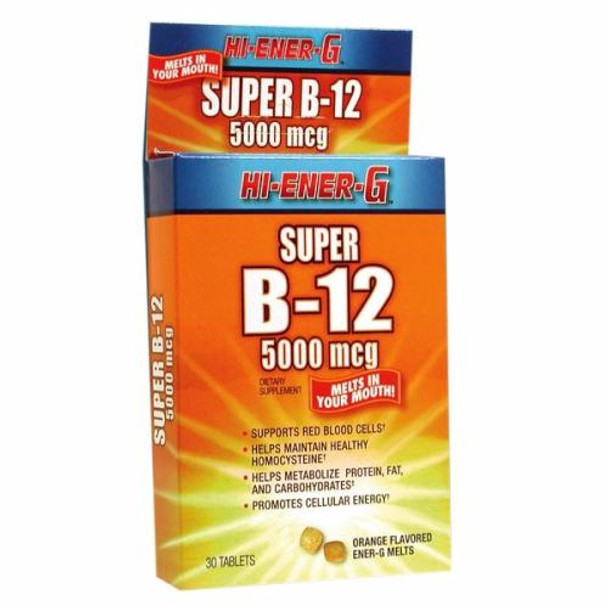 Vitamin B12 Hi Ener G Super 30 Tabs By Windmill Health Products