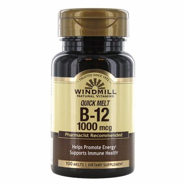 Vitamin B12 Sublingual 100 Tabs By Windmill Health Products