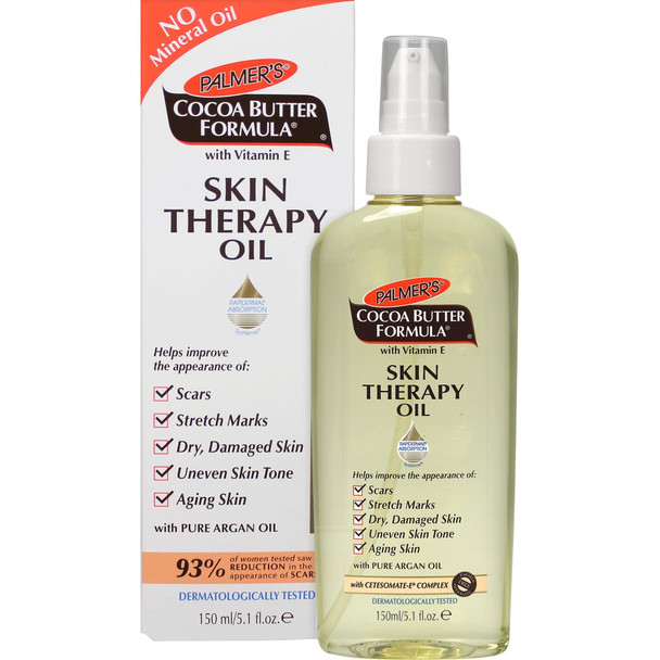 Palmer's Cocoa Butter Formula Skin Therapy Moisturizing Body Oil with Vitamin E Ounces, Scented, 5.1 Fl Oz