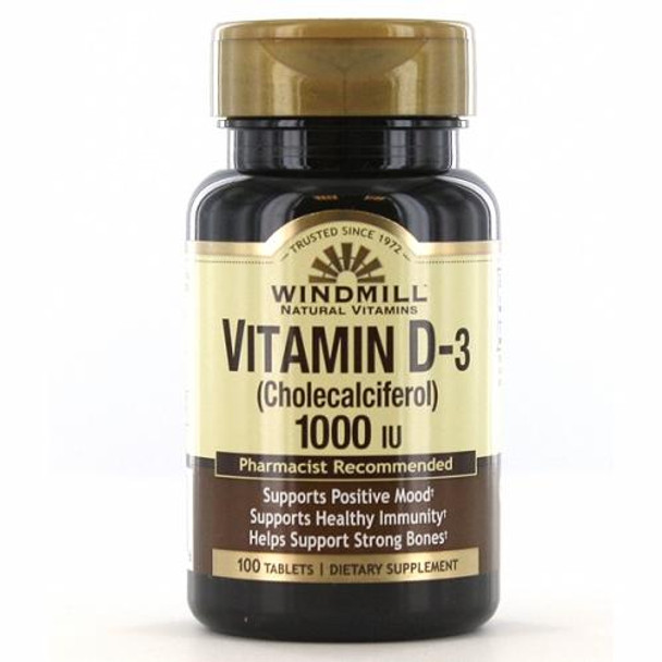 Vitamin D 1000 Iu 100 Count By Windmill Health Products