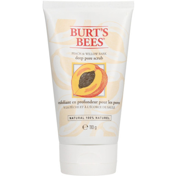 Burt's Bees Peach and Willowbark Deep Pore Scrub Scrub your skin peachy clean.