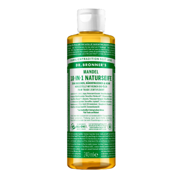 Dr. Bronner's 18in1 Natural Almond Soap Creates a feeling of warmth & cosiness!