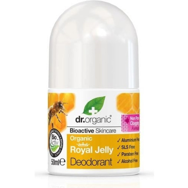 Dr. Organic Organic Royal Jelly Deodorant Long-lasting protection against unpleasant odours Dr. Organic Organic Royal Jelly Deodorant Long-lasting protection against unpleasant odours