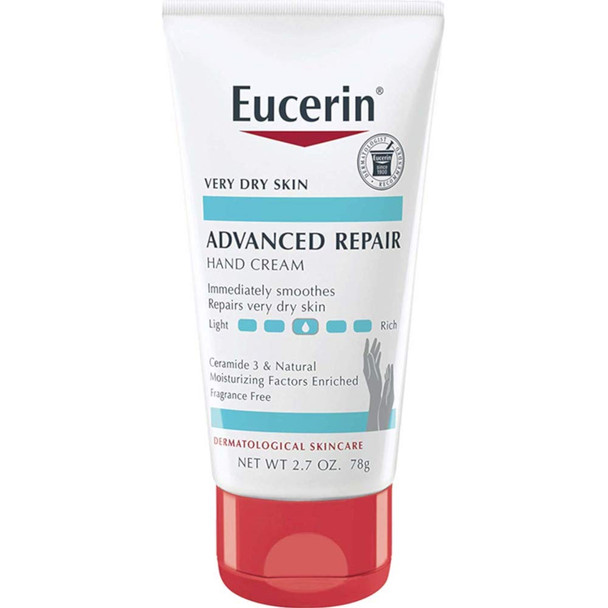 Eucerin Advanced Repair Hand Creme 2.7 oz ( Pack of 4)