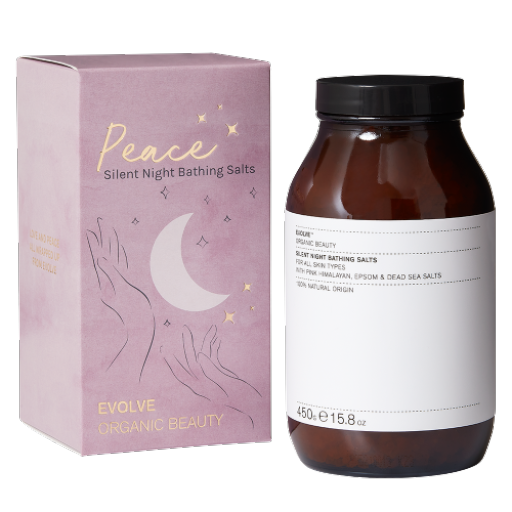 Evolve Organic Beauty Peace Silent Night Bathing Salts Supports a peaceful slumber