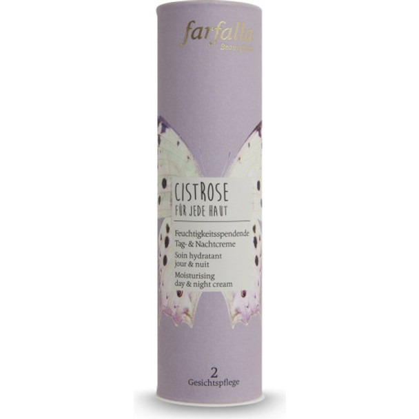 farfalla Rockrose Moisturising Day & Night Cream Firms & regenerates the face
