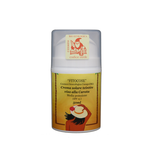 Fitocose Carrot Tinted Face Sunscreen Cream SPF 15 Lighter & tinted sunscreen for the face!