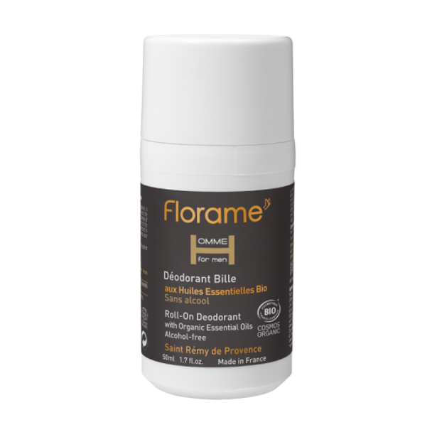 Florame HOMME Deodorant Roll-on Maximum freshness - free from alcohol